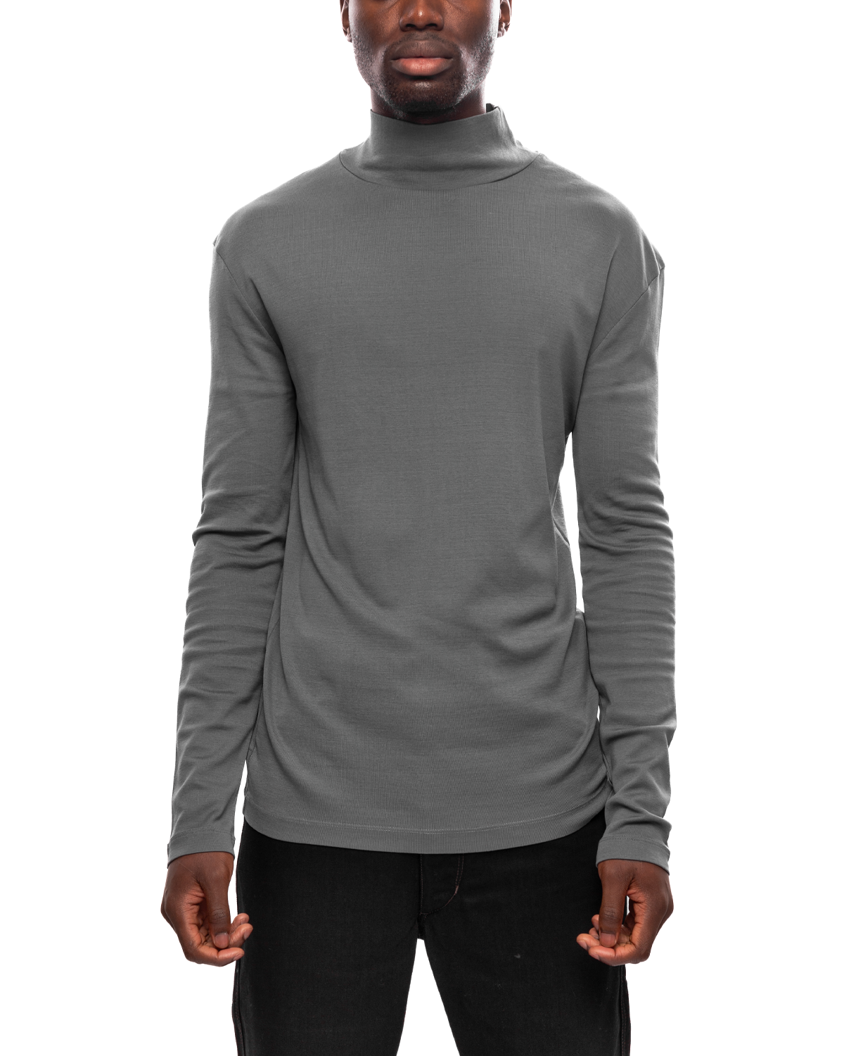 Lemaire Long Sleeve Rib Turtle Neck Storm Grey – LIKELIHOOD