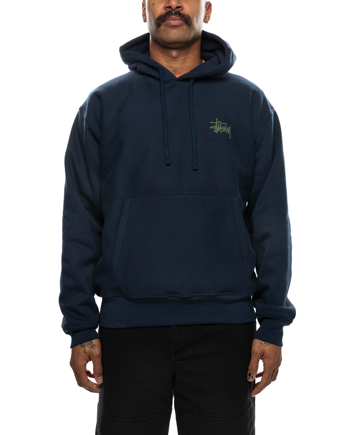 Stussy 2024 Logo Hoodie Navy Size XL