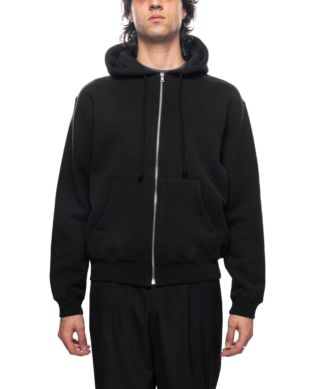 Heavy BD Sweat Zip Parka Black