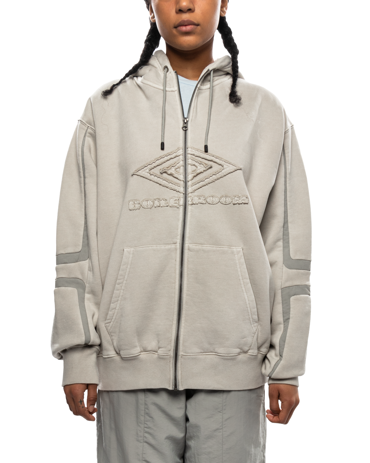 Boiler Room Umbro x Applique Hoodie Grey – LIKELIHOOD