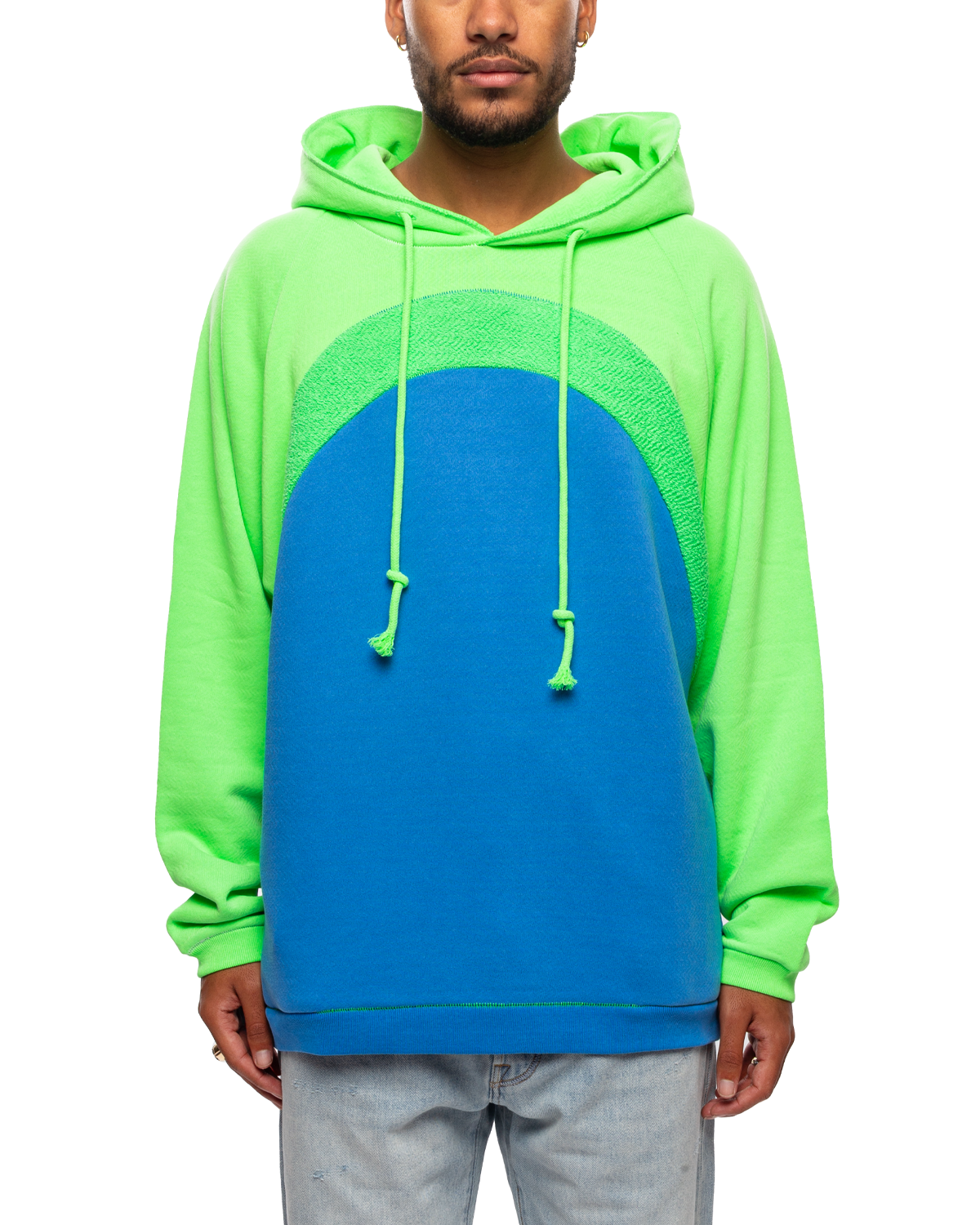 ERL Unisex Rainbow Hoodie Knit Blue – LIKELIHOOD