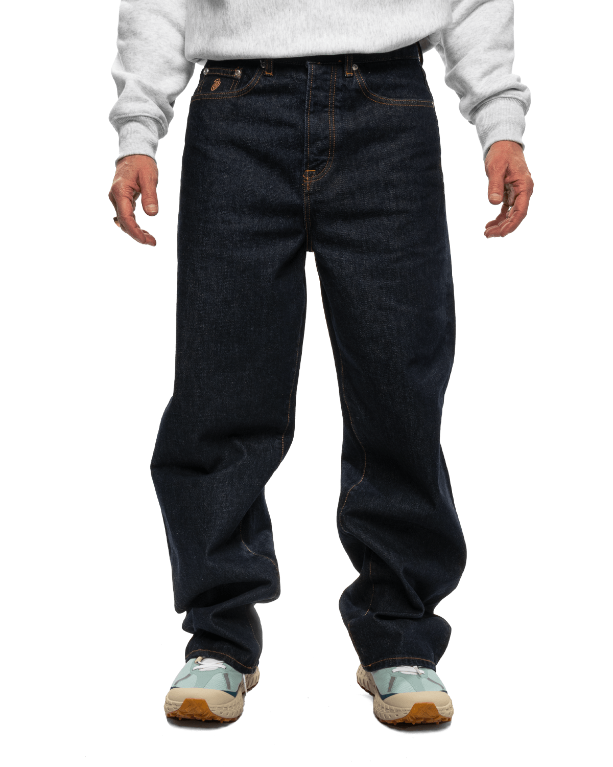 Stussy Relaxed Jeans Denim Rinsed Indigo – LIKELIHOOD Stussy Relaxed Jeans Denim Rinsed Indigo – LIKELIHOOD