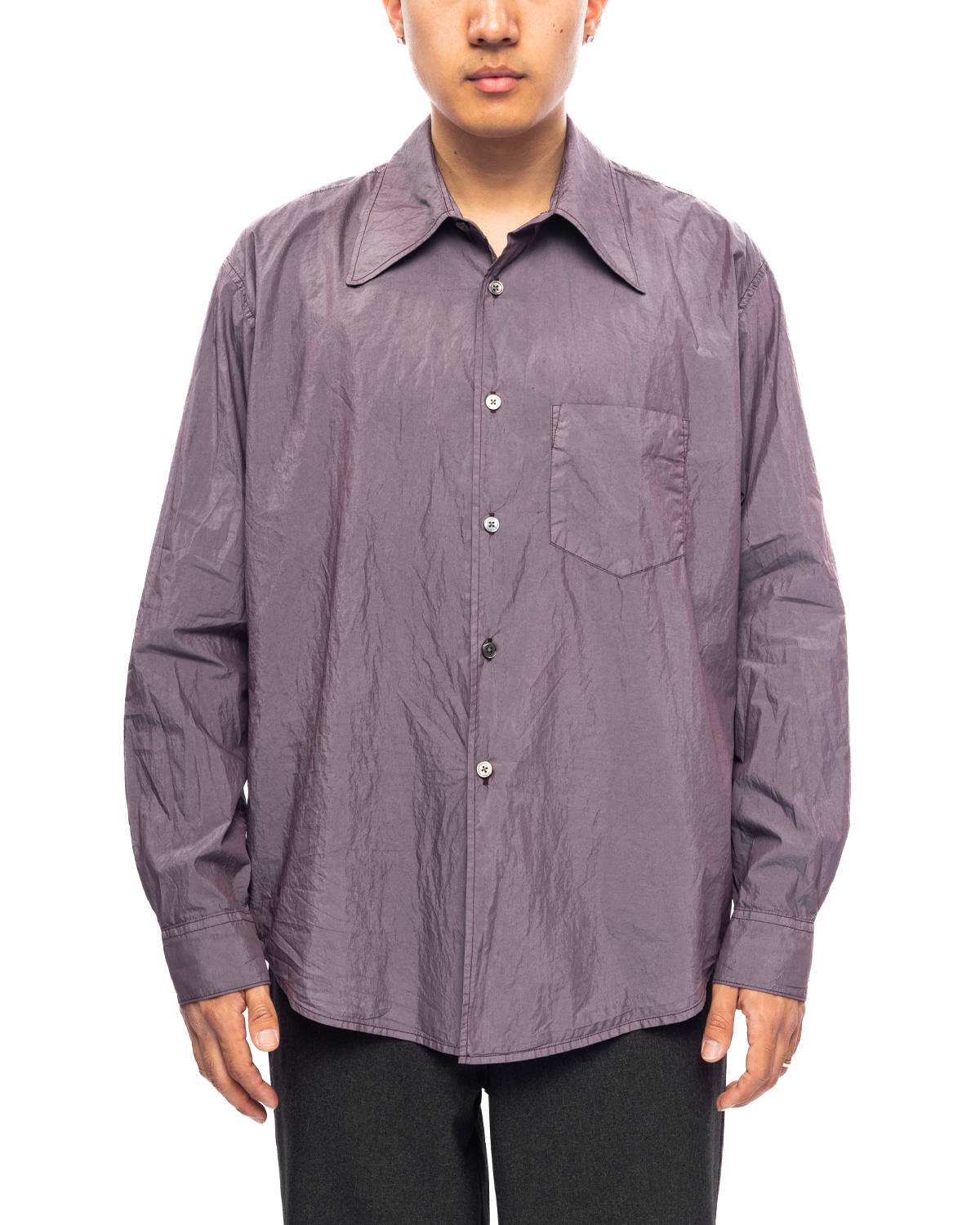 Coco 70s Shirt Antique Lavender Poplin – LIKELIHOOD