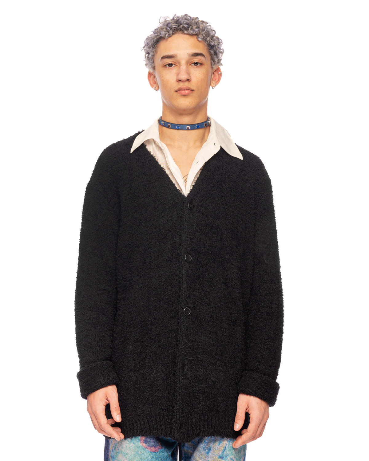 Knitted Cardigan Black Cloudy Cotton - Likelihood – LIKELIHOOD