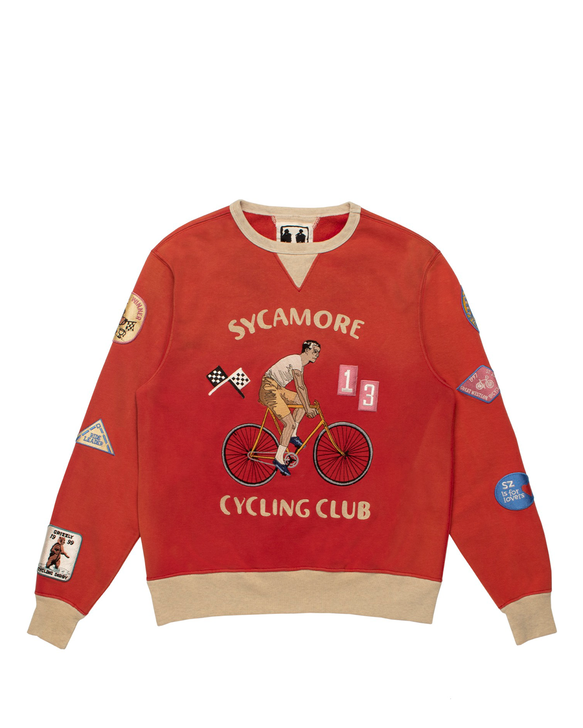 Sycamore Cycling Cotton Crewneck Red – LIKELIHOOD