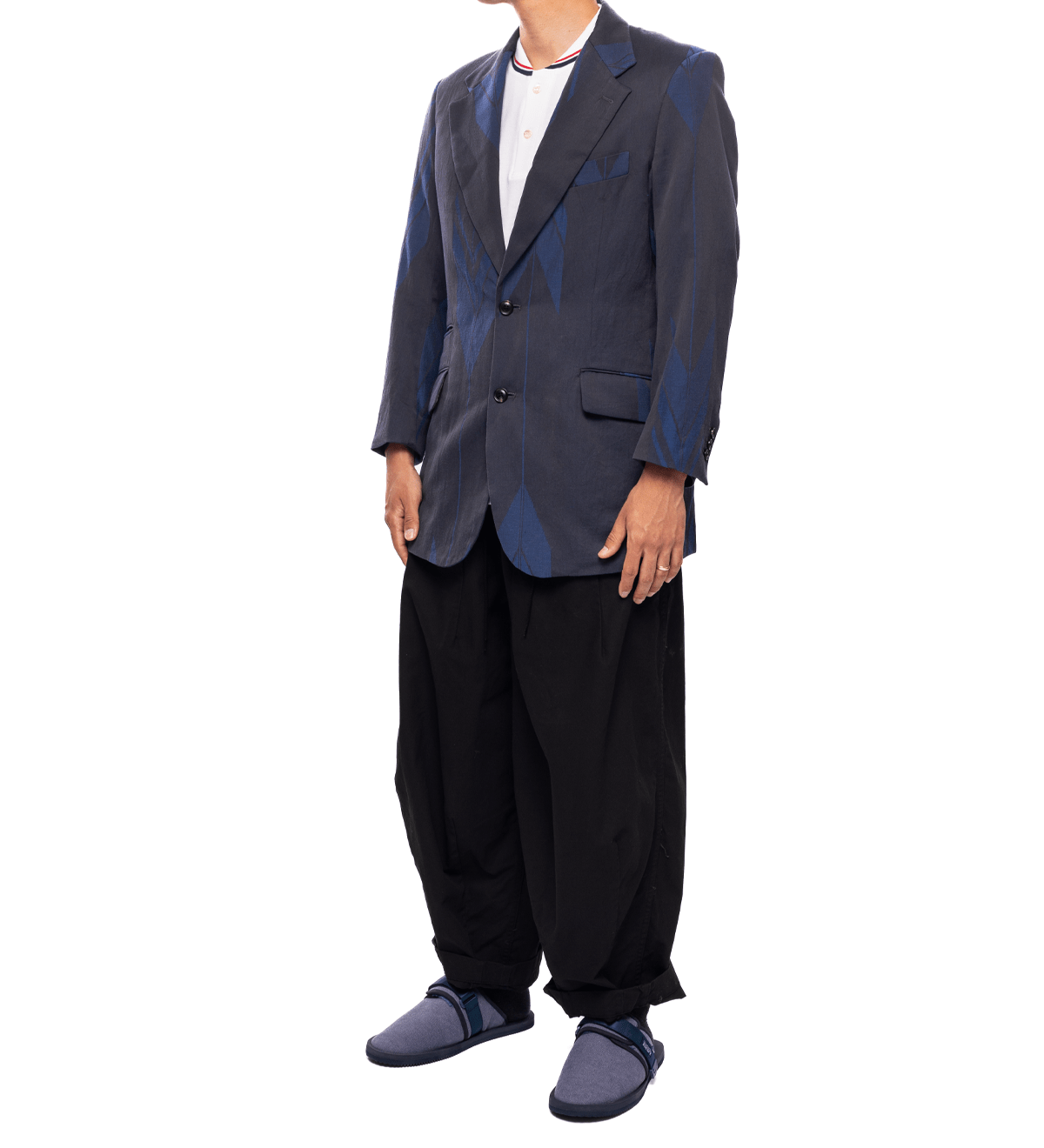 2B Jacket - C/L Kimono Jq Blue Arrow - LIKELIHOOD