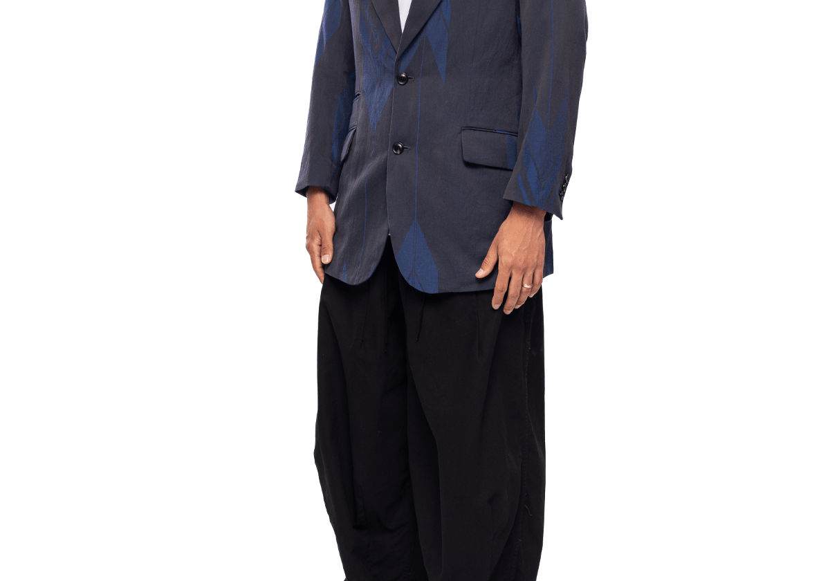 2B Jacket - C/L Kimono Jq Blue Arrow - LIKELIHOOD