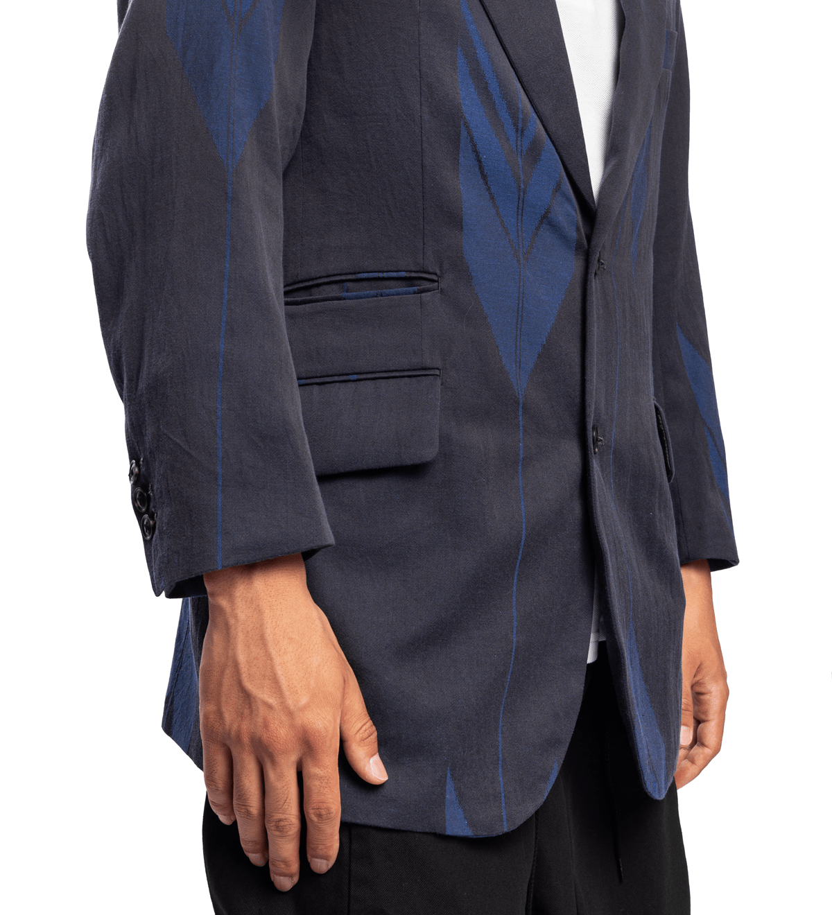 2B Jacket - C/L Kimono Jq Blue Arrow - LIKELIHOOD