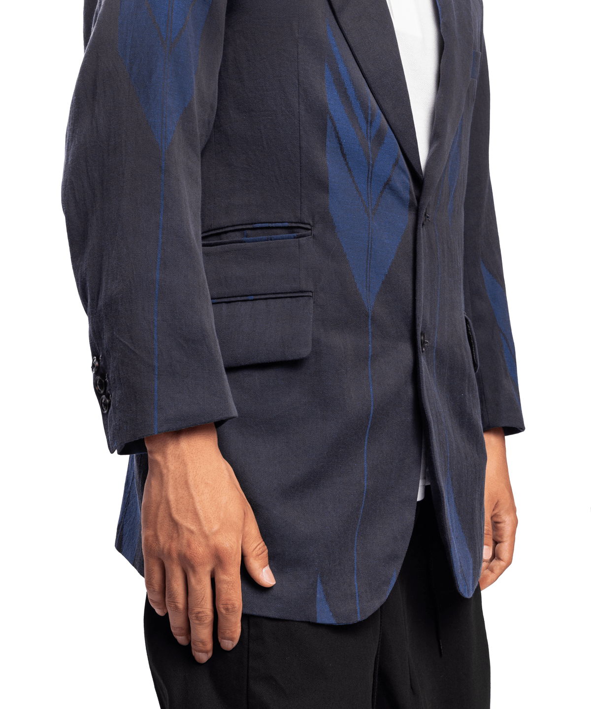 2B Jacket - C/L Kimono Jq Blue Arrow - LIKELIHOOD