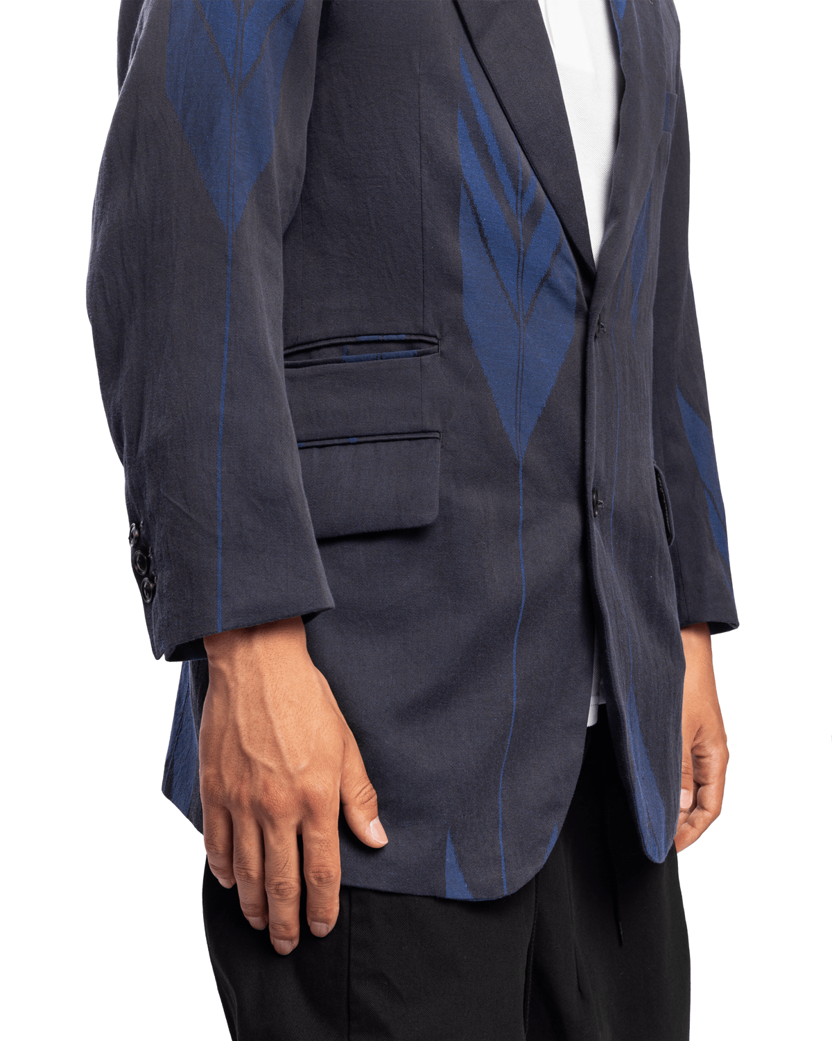 2B Jacket - C/L Kimono Jq Blue Arrow - LIKELIHOOD