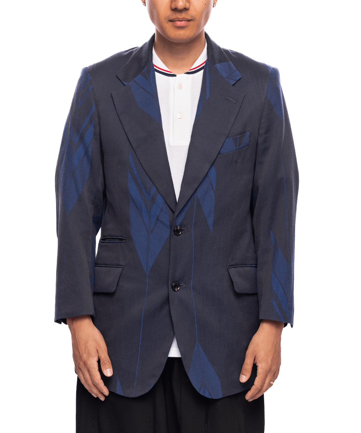 2B Jacket - C/L Kimono Jq Blue Arrow - LIKELIHOOD