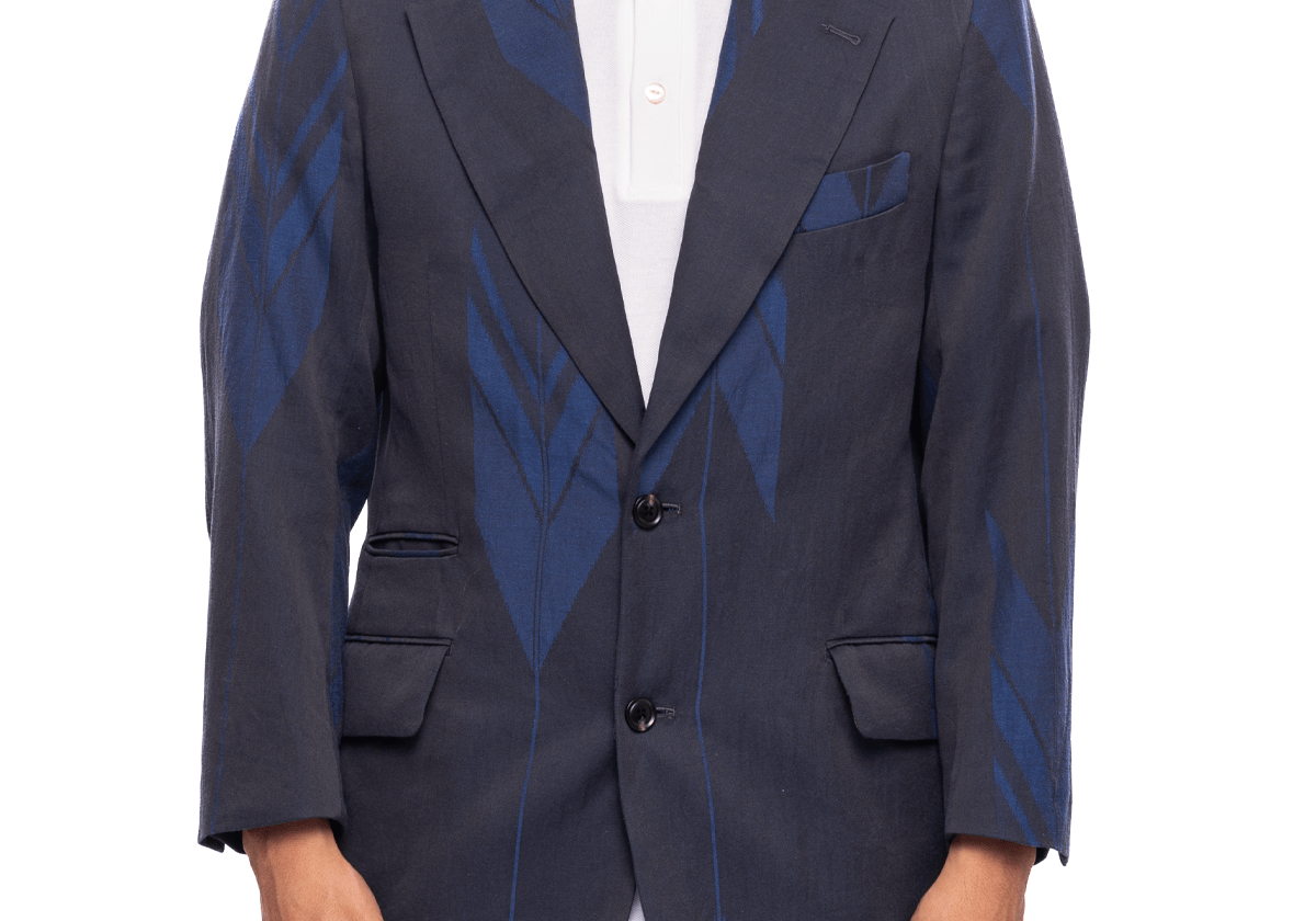 2B Jacket - C/L Kimono Jq Blue Arrow - LIKELIHOOD