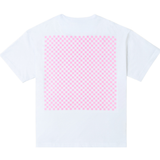 Checkerboard T-Shirt White/Pink