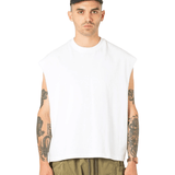 Muscle Cropped Tee White