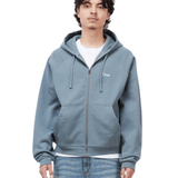 Classic Small Logo Zip Hoodie Granite