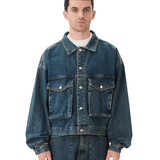 Boxy Denim Trucker Blue