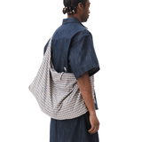 Three-way Checkered Bag Blue