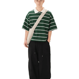 Boxy Jersey Polo Green