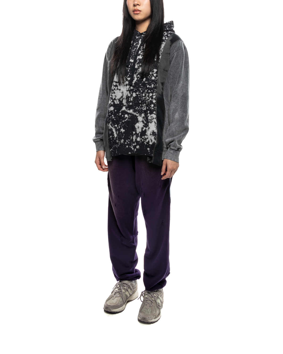 Sweat Pant 2-Tone Cotton French Terry Purple