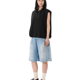 Muscle Cropped Tee Black