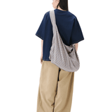 Three-way Checkered Bag Blue