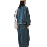 Boxy Denim Trucker Blue