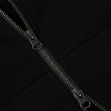 Classic Small Logo Zip Hoodie Black
