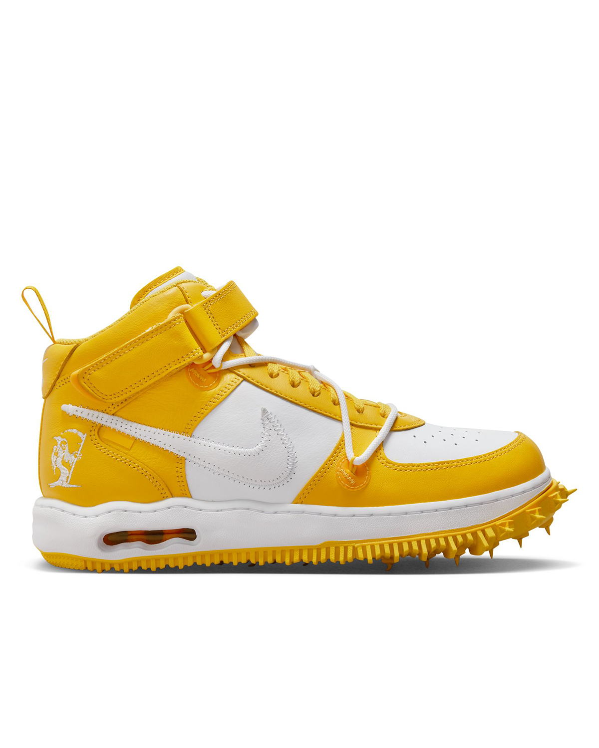 Off-White x Air Force 1 Mid White/Varsity Maize