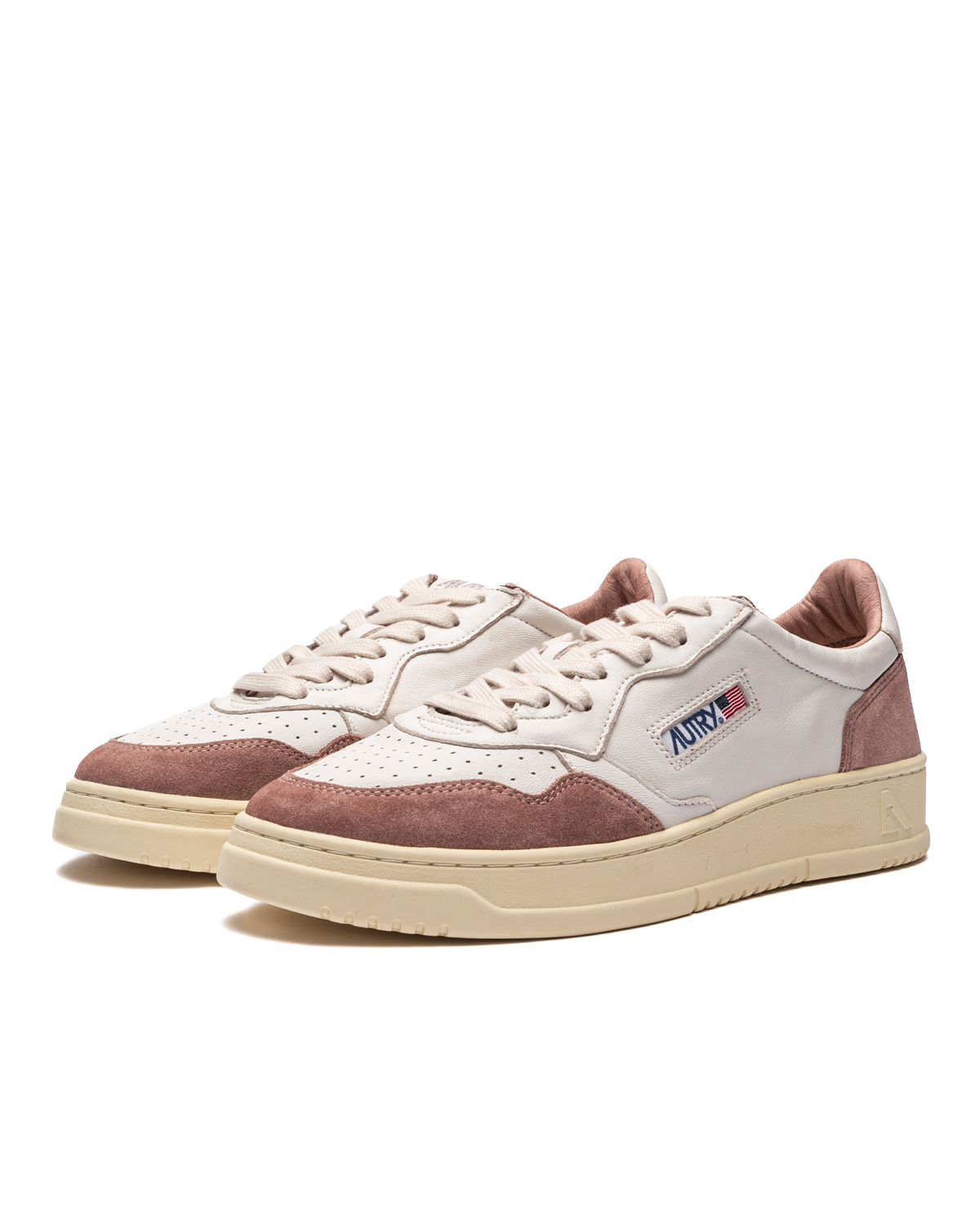 Medalist Goat Suede White/Nude