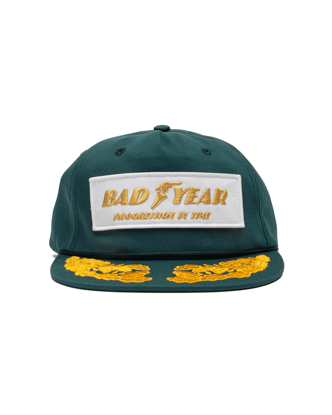 Bad Year Satin Podium Hat Worker Green