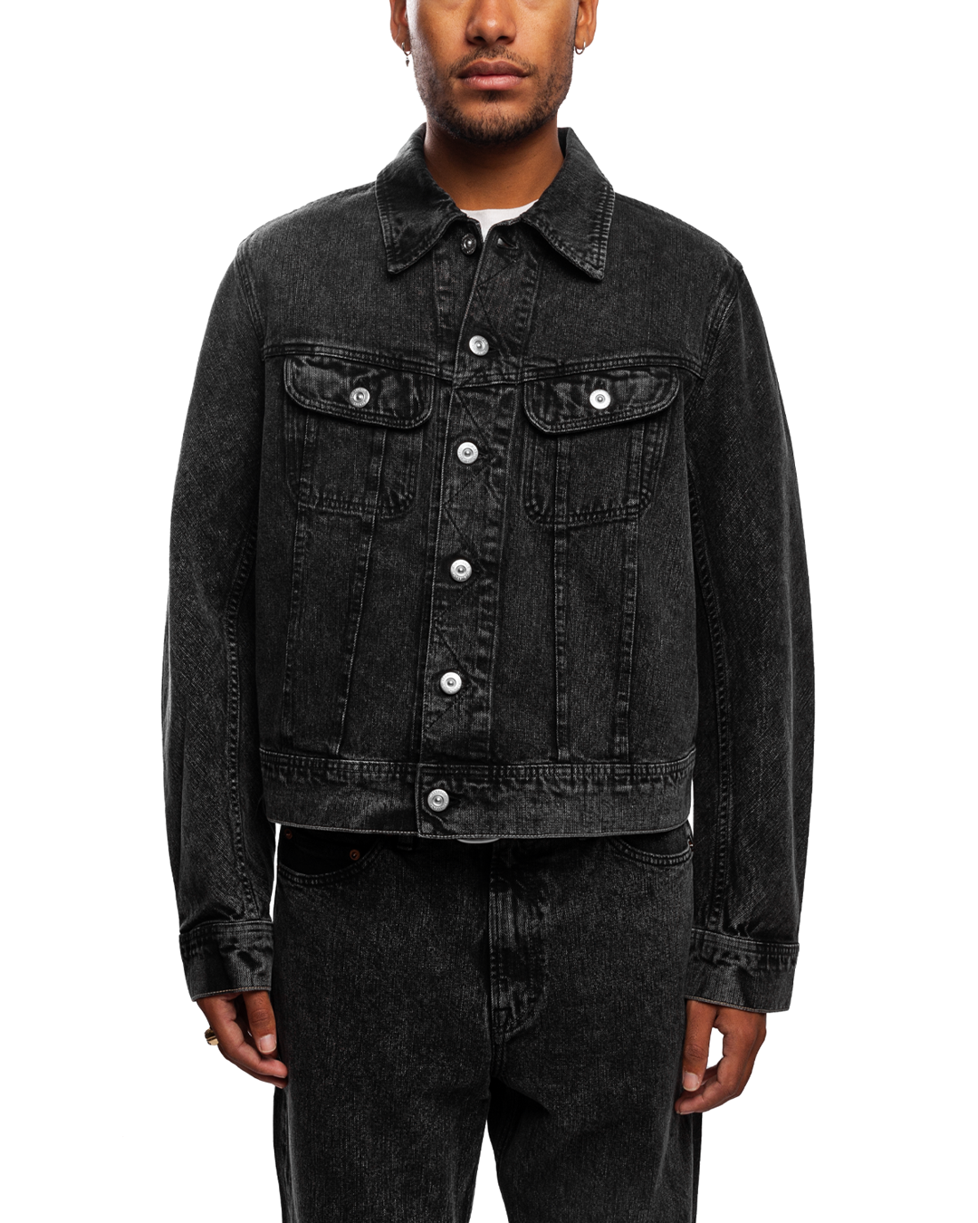 Rodeo Jacket Overdyed Black Chain Twill