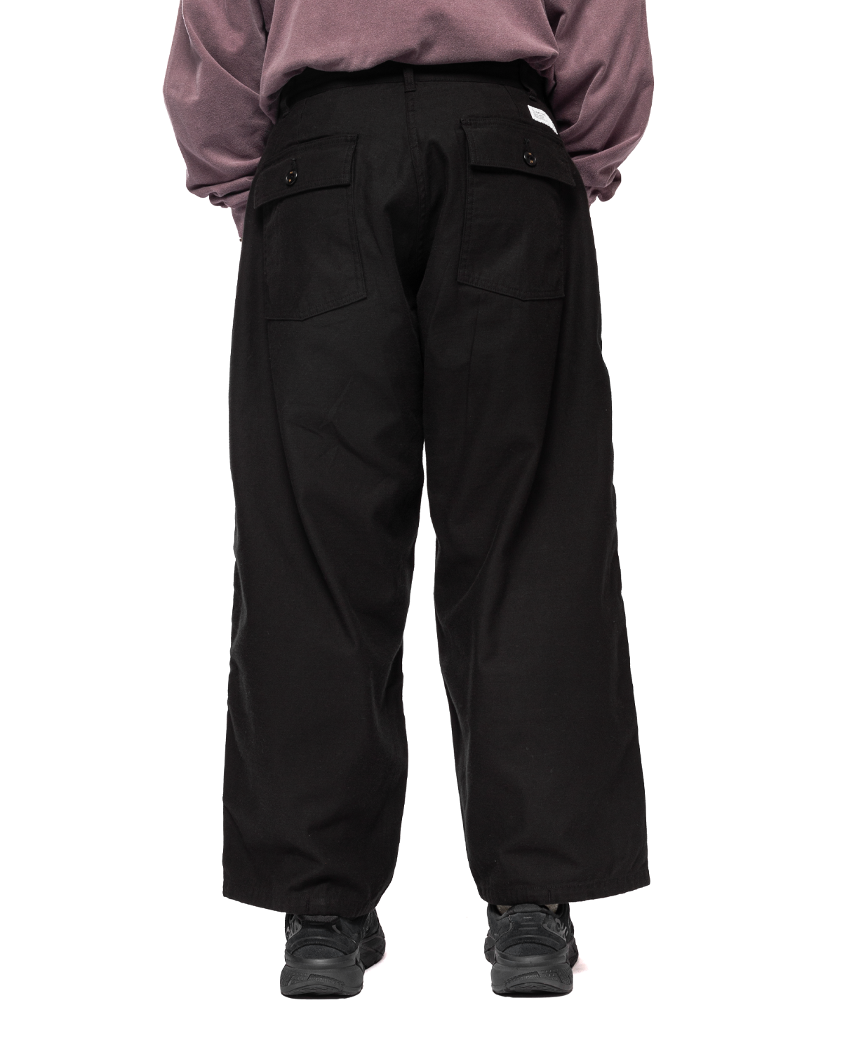 Wide Baker Pants Black