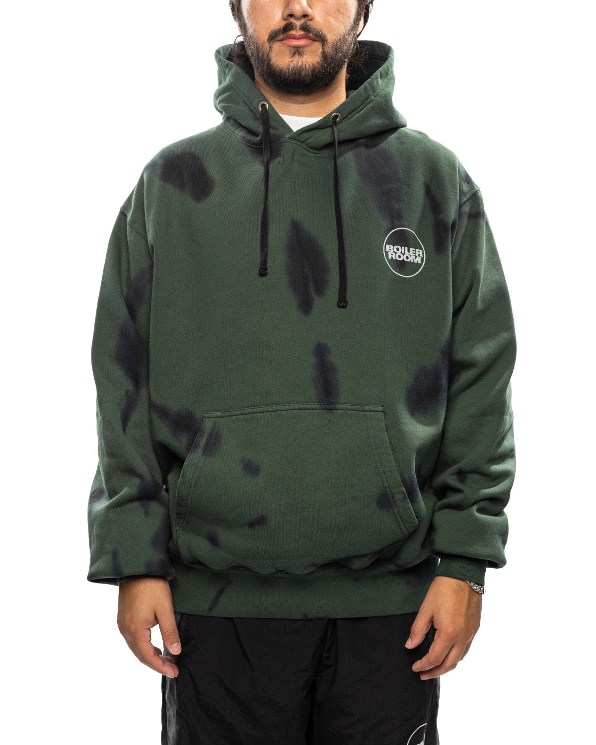 Core Hoodie Tie Dye Green