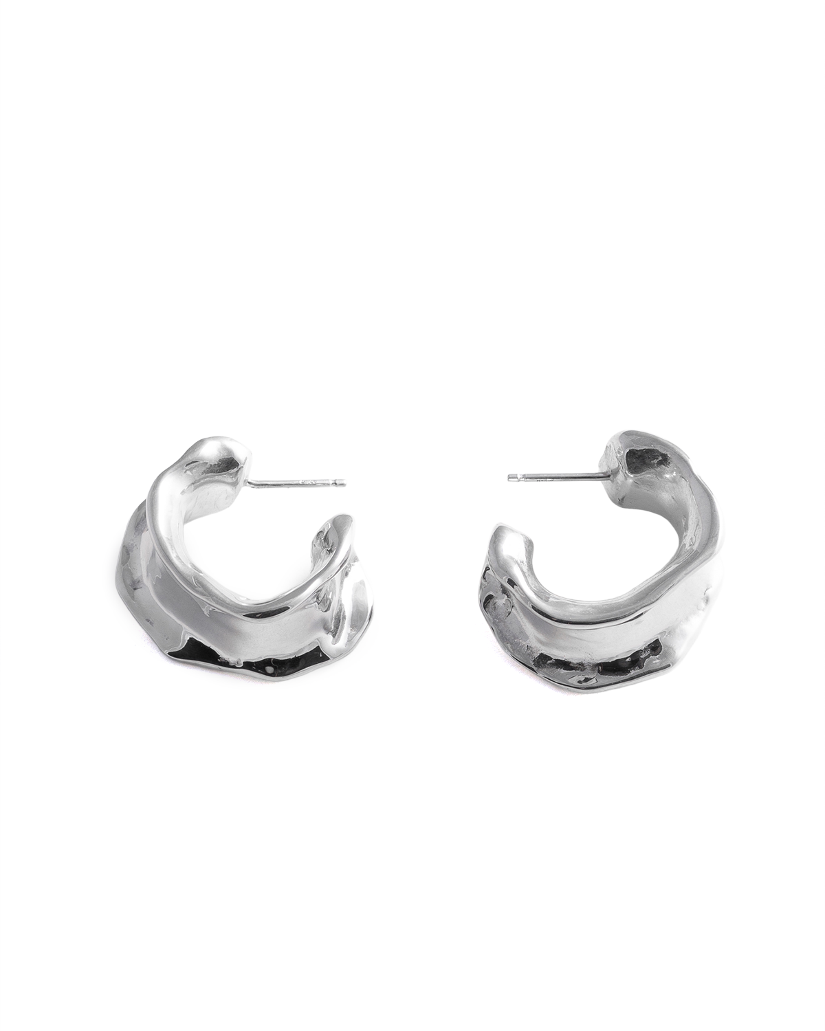 CALAMARI Hoops Silver