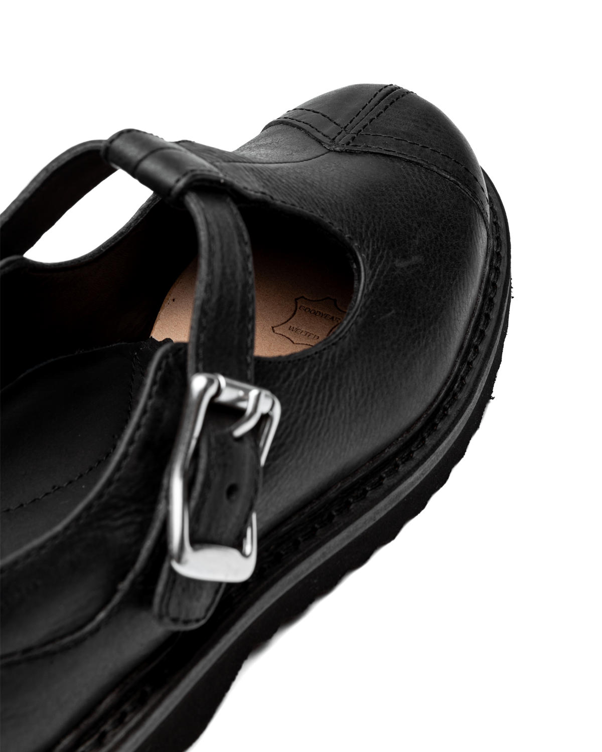 Camden Shoe Car Tire Black Leather
