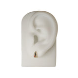 DEW Stud, Garnet, Amethyst - 14k Gold