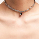 Drop Of Light Necklace Black