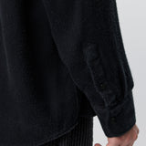Gambler Shirt Black Fuzz Tencel