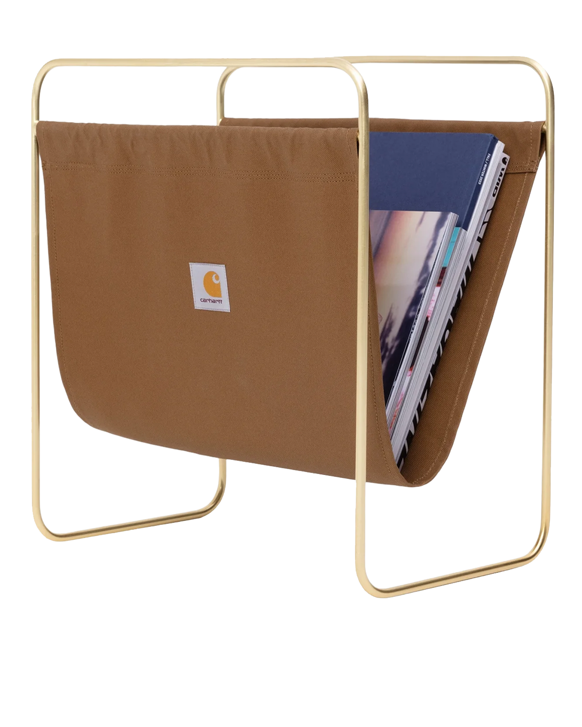 Canvas Magazine Stand Hamilton Brown