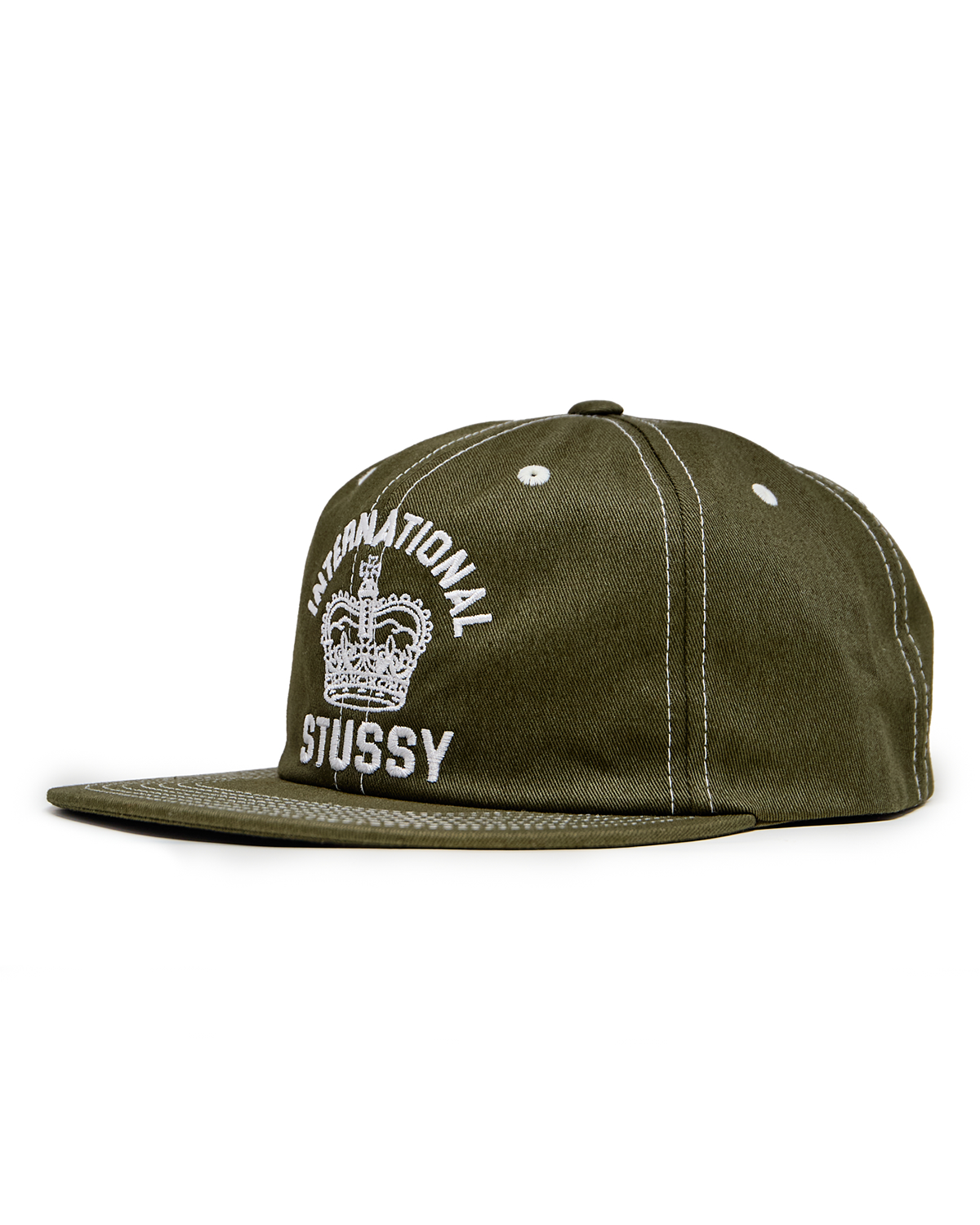 Mid-depth International Crown Strapback Dark Olive