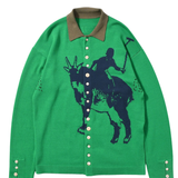 Knit Polo Green