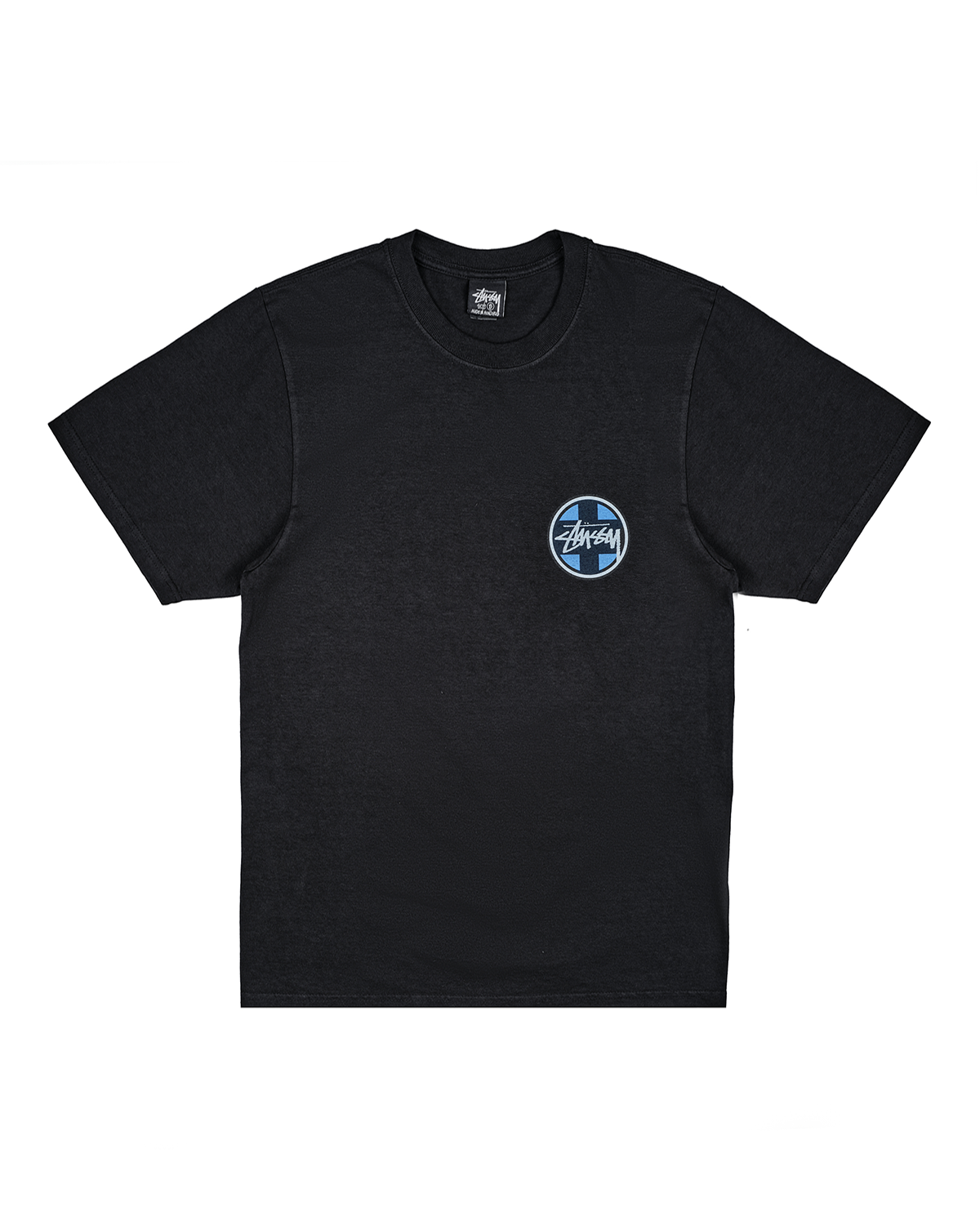 Cross Dot Pigment Dyed Tee Black