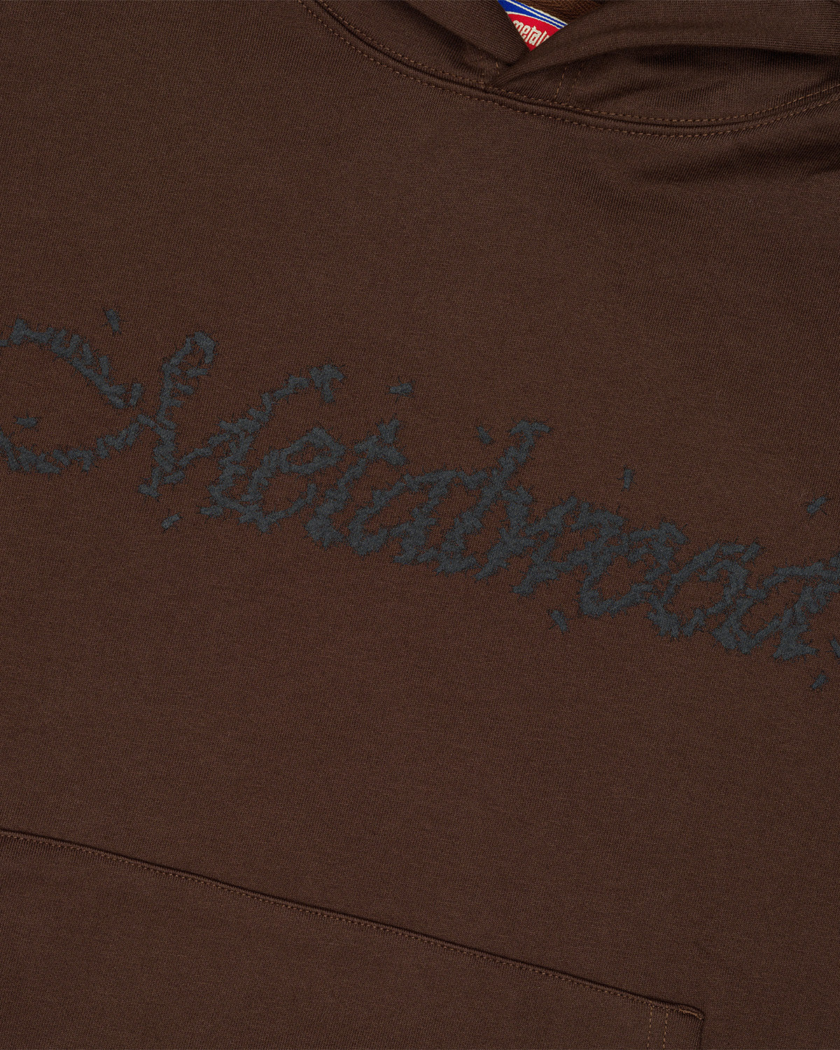 Flies Hooded Sweatshirt Dark Chocolate