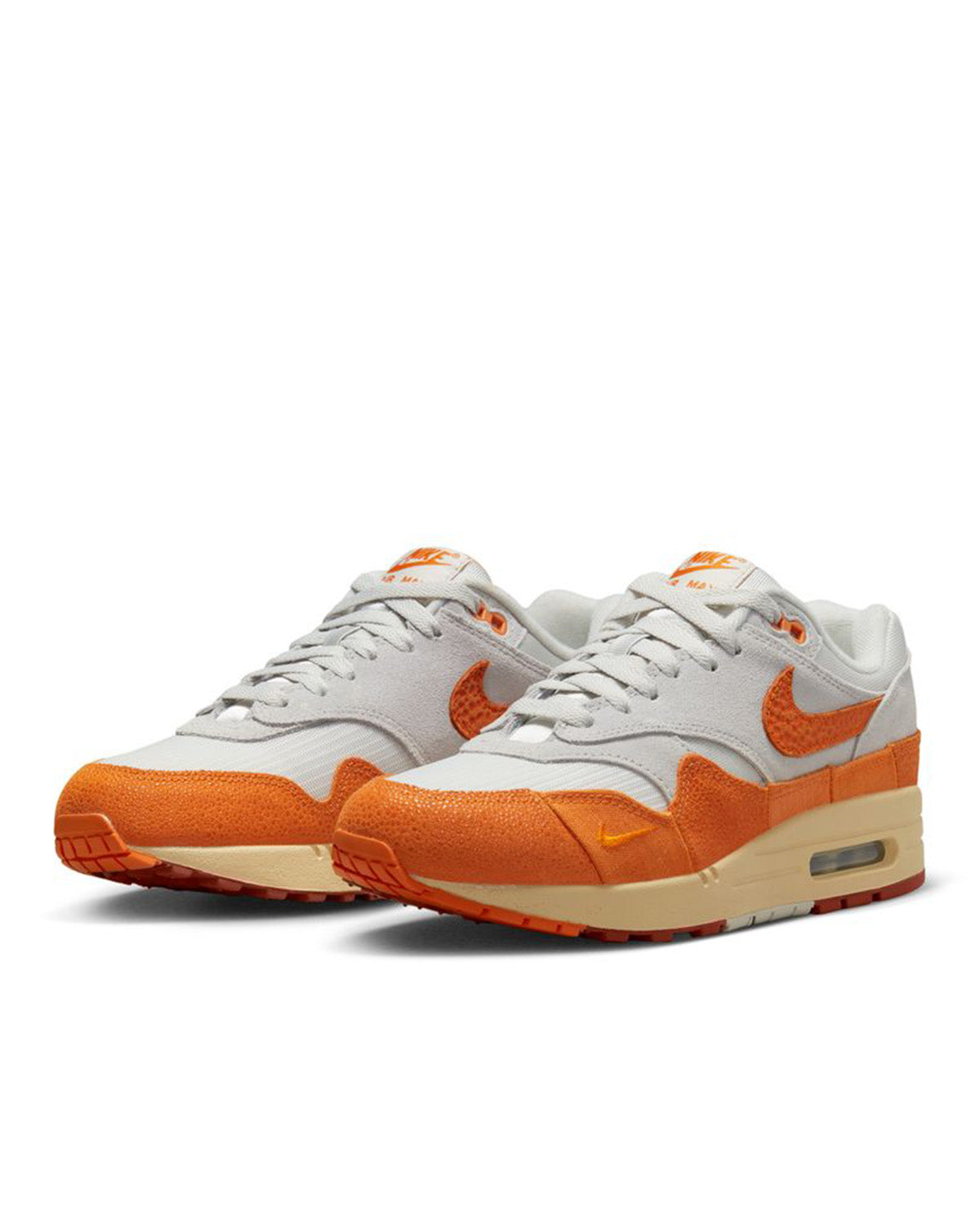 Wmns Air Max 1 Light Bone/Magma Orange/Neutral Grey