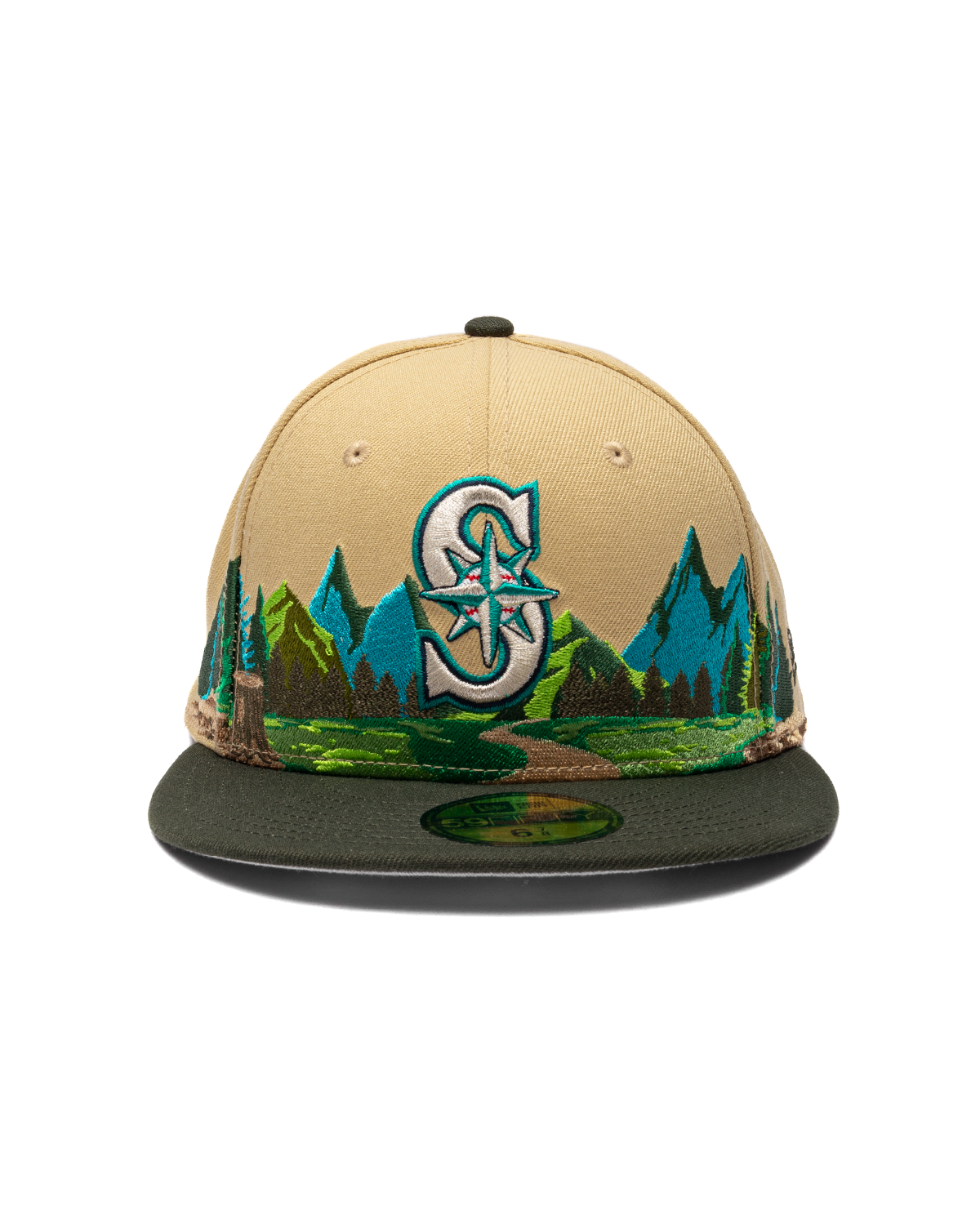 Seattle Mariners Team Landscape Fitted Hat