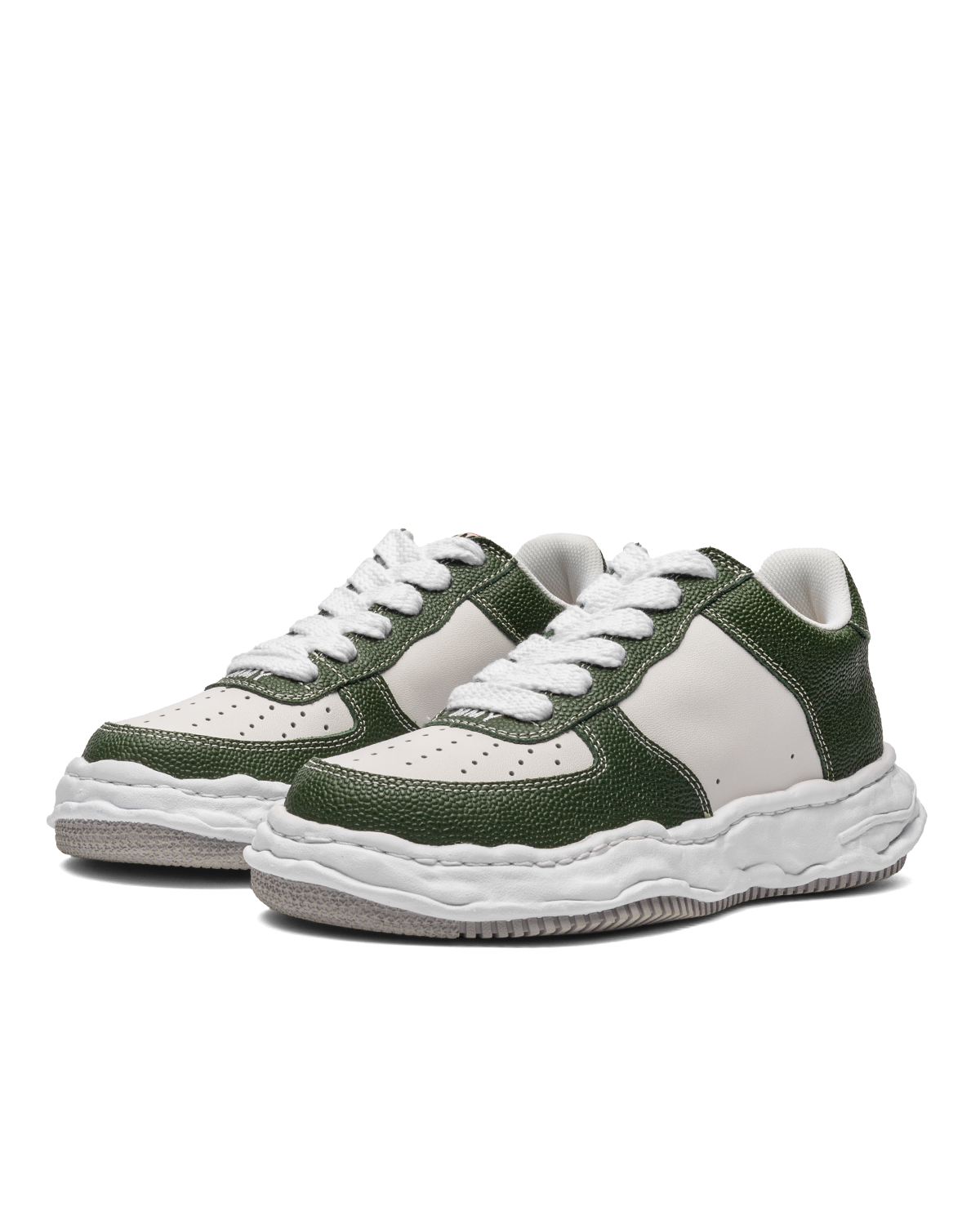 Wayne Low Original Sole Green/White Leather