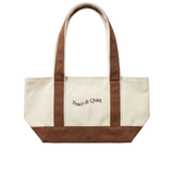Mini Wordmark Small Boat Tote Brown