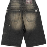 NEWCOMMUNE Baggy Denim Shorts Black