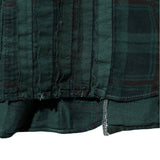 Flannel Shirt - Ribbon Wide Shirt / Over Dye Dk.Green