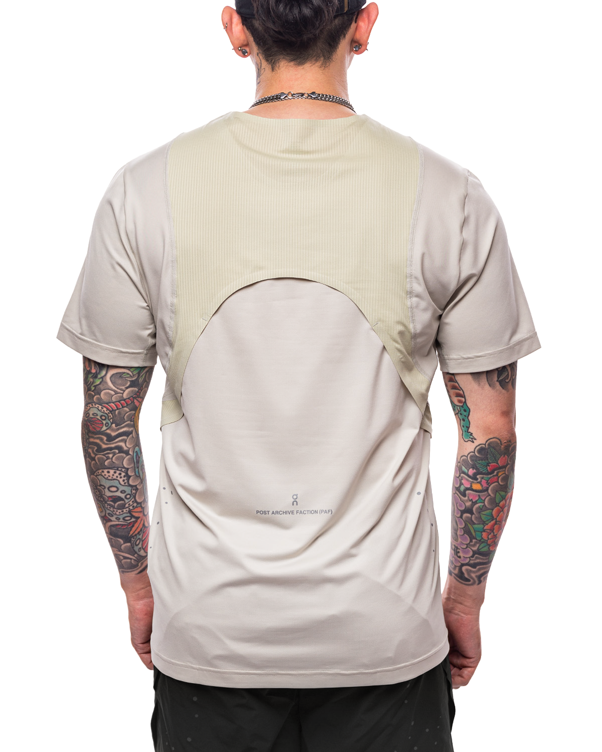 POST ARCHIVE FACTION (PAF) x Running T-Shirt Moondust Chalk